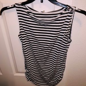 Black and white tank top